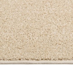 Teppich Kurzflor 120x170 cm Beige