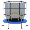 Trampolin mit Sicherheitsnetz Rund 140x160 cm Blau