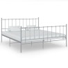 Bett Grau Metall 180x200 cm