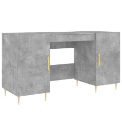 Schreibtisch Betongrau 140x50x75 cm Holzwerkstoff