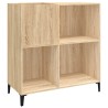 Plattenschrank Sonoma-Eiche 84,5x38x89 cm Holzwerkstoff