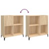 Plattenschrank Sonoma-Eiche 84,5x38x89 cm Holzwerkstoff