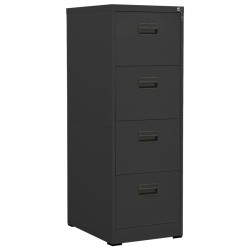 Aktenschrank Anthrazit 46x62x133 cm Stahl