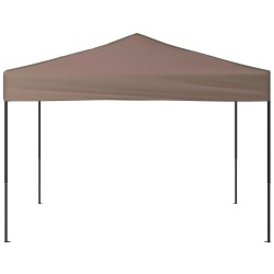 Partyzelt Faltbar Taupe 3x3 m