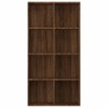 Bücherregal/Sideboard Braun Eiche 66×30×130 cm Holzwerkstoff