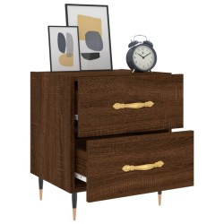 Nachttische 2Stk. Braun Eichen-Optik 40x35x47,5cm Holzwerkstoff