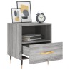 Nachttische 2 Stk. Grau Sonoma 40x35x47,5 cm Holzwerkstoff