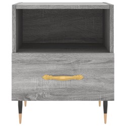 Nachttische 2 Stk. Grau Sonoma 40x35x47,5 cm Holzwerkstoff