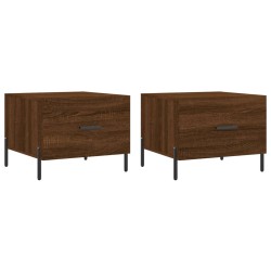 Couchtische 2 Stk. Braun Eichen-Optik 50x50x40 cm Holzwerkstoff