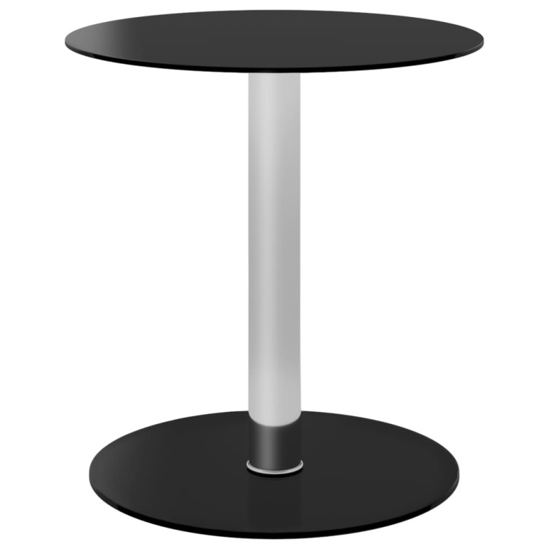 Couchtisch Schwarz 40 cm Hartglas