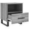 Nachttische 2 Stk. Grau Sonoma 40x35x47,5 cm Holzwerkstoff