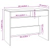 Schreibtisch Sonoma-Eiche 101x50x76,5 cm Holzwerkstoff