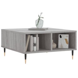 Couchtisch Grau Sonoma 60x60x30 cm Holzwerkstoff