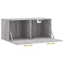 Wandschrank Grau Sonoma 80x36,5x35 cm Holzwerkstoff