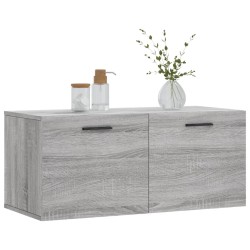 Wandschrank Grau Sonoma 80x36,5x35 cm Holzwerkstoff