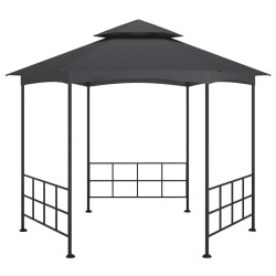 Pavillon mit Seitenwänden 3,1x2,7 m Anthrazit