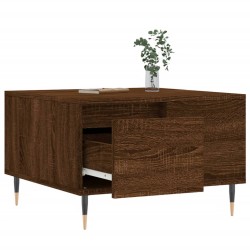 Couchtisch Braun Eichen-Optik 55x55x36,5 cm Holzwerkstoff