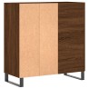 Plattenschrank Braun Eichen-Optik 84,5x38x89 cm Holzwerkstoff