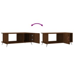 Couchtisch Braun Eichen-Optik 90x50x40 cm Holzwerkstoff