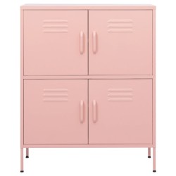 Lagerschrank Rosa 80x35x101,5 cm Stahl