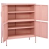 Lagerschrank Rosa 80x35x101,5 cm Stahl