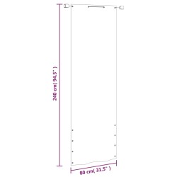 Balkon-Sichtschutz Hellgrün 80x240 cm Oxford-Gewebe