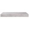 Schweberegale 4 Stk. Betongrau 40x23x3,8 cm MDF