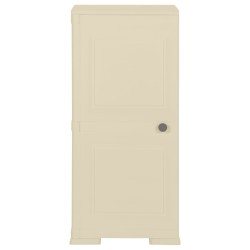 Kunststoffschrank 40x43x85,5 cm Holzdesign Angora-Weiß