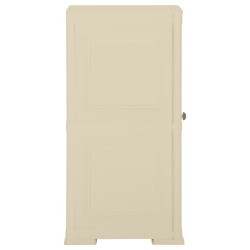 Kunststoffschrank 40x43x85,5 cm Holzdesign Angora-Weiß