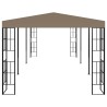 Pavillon 6x3 m Taupe