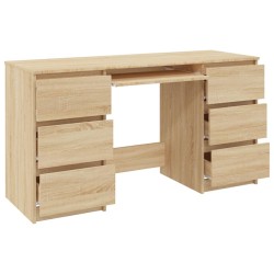 Schreibtisch Sonoma-Eiche 140x50x77 cm Holzwerkstoff