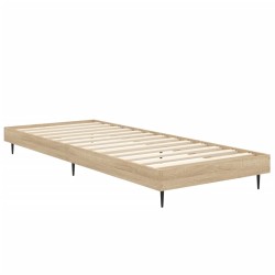 Bettgestell ohne Matratze Sonoma-Eiche 75x190 cm Holzwerkstoff