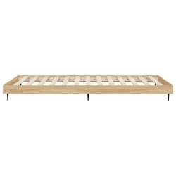 Bettgestell ohne Matratze Sonoma-Eiche 75x190 cm Holzwerkstoff