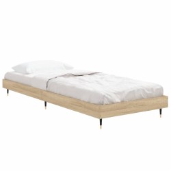 Bettgestell ohne Matratze Sonoma-Eiche 75x190 cm Holzwerkstoff