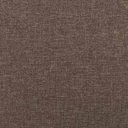 Fußhocker Taupe 60x60x36 cm Stoff