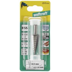 wolfcraft Stufenbohrer 8 mm 4-20 mm HSS Grau 2515000