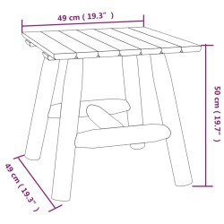 Beistelltisch 49x49x50 cm Massivholz Fichte