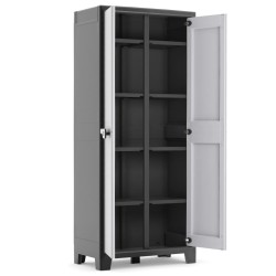 Keter Universalschrank Titan Schwarz und Grau 182 cm