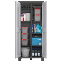 Keter Universalschrank Titan Schwarz und Grau 182 cm