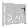 Gartentor 105x80 cm Cortenstahl Gras-Design