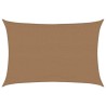 Sonnensegel 160 g/m² Taupe 3,5x4,5 m HDPE