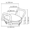 RIDDER WC-Sitz mit Sicherheitshaltegriff Weiß 150 kg A0072001