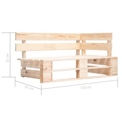 Outdoor-Eckbank Paletten Holz