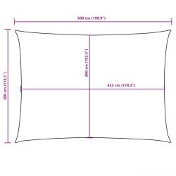 Sonnensegel Oxford-Gewebe Rechteckig 3x5 m Terrakotta-Rot