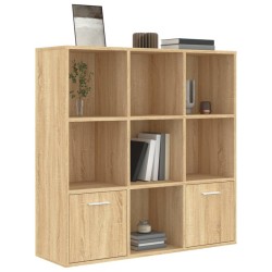 Bücherregal Sonoma-Eiche 98x30x98 cm Holzwerkstoff