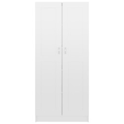 Bücherschrank Hochglanz-Weiß 82,5x30,5x185,5 cm Holzwerkstoff