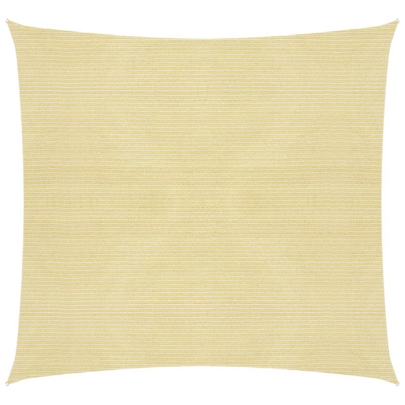 Sonnensegel 160 g/m² Beige 2,5x2,5 m HDPE