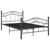 Bett Schwarz Metall 120x200 cm