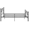 Bett Schwarz Metall 120x200 cm