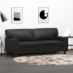 2-Sitzer-Sofa Schwarz 140...